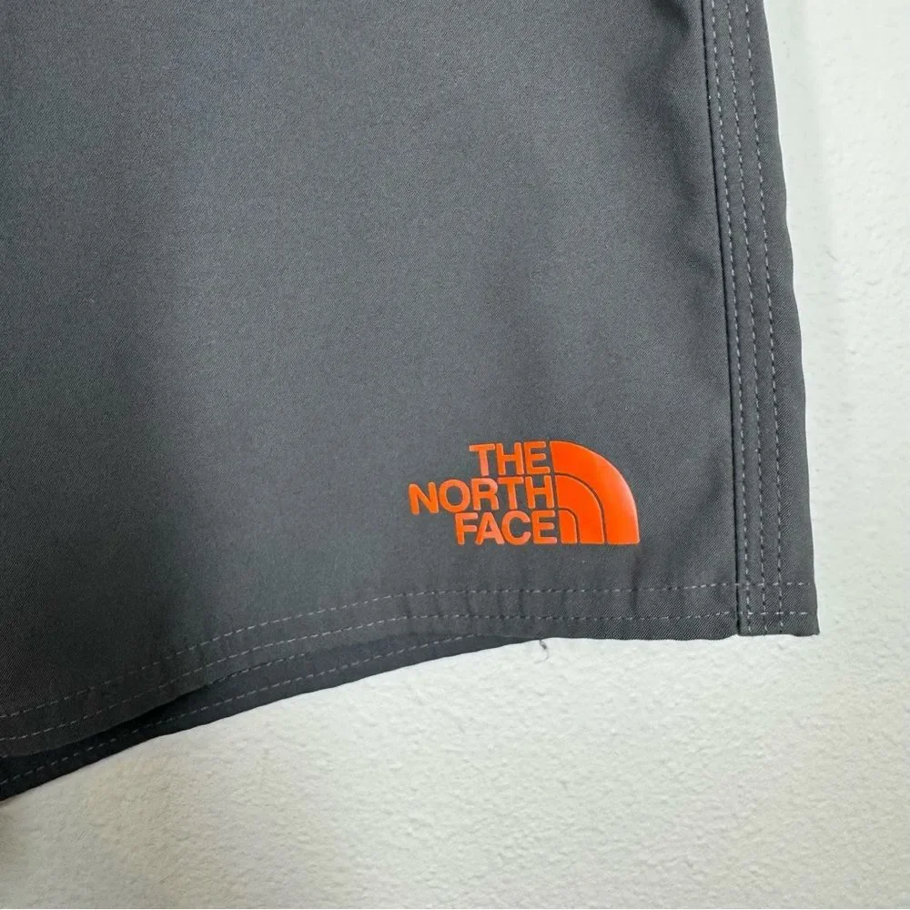 The North Face Boardshorts Swim Trunks Unlined Gray Orange Men’s Size 36